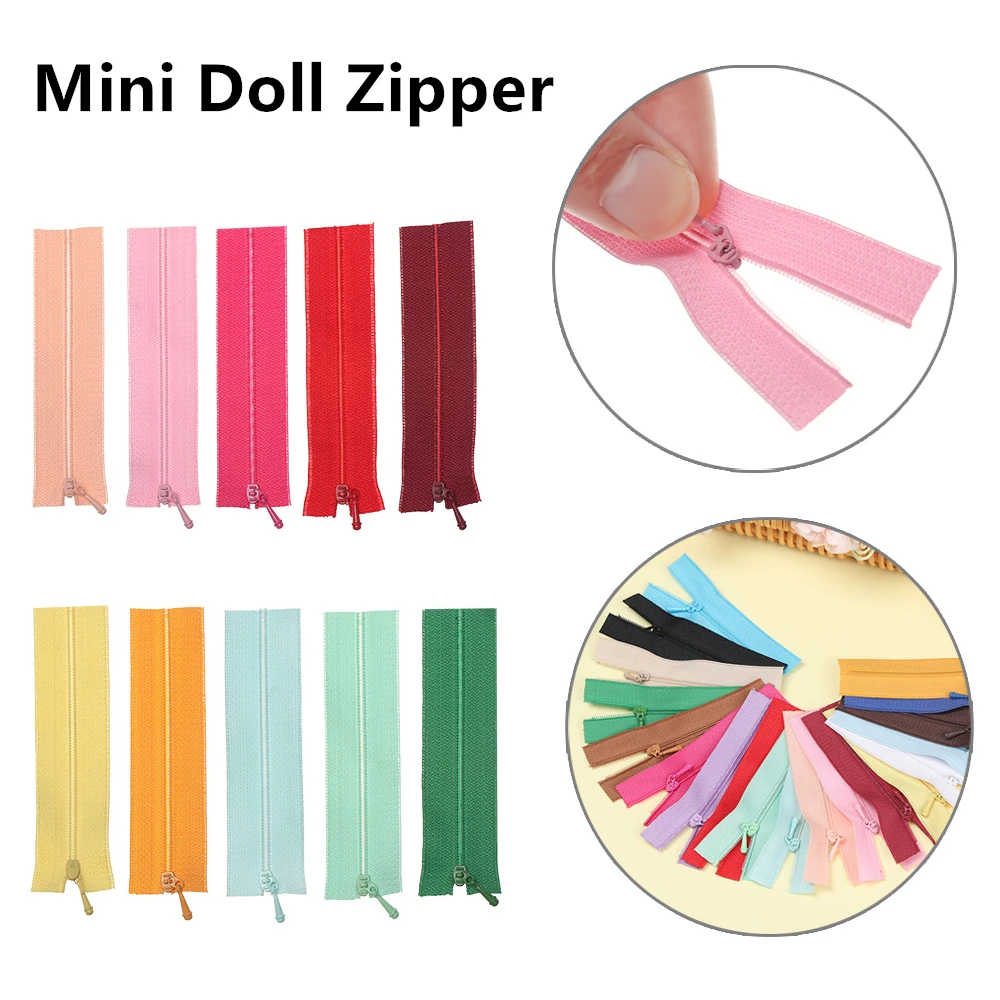 Mini Nylon Zipper for Doll Clothes Sewing Scrapbooking