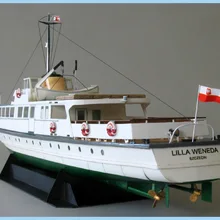 1:100 40cm Polen Fähre Schiff Fein DIY 3D Papier Karte Modell Gebäude Sets Bau Spielzeug Pädagogisches Spielzeug Militärischen Modell