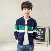 Синие повседневные свитера для мальчиков, пуловер, красная хлопковая одежда для детей, черный, весенний детский трикотажный свитер для От 5 до 13 лет мальчиков