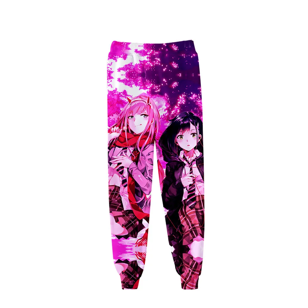 Anime DARLING in the FRANXX 3D Pants Jogging Zero Two Casual Men Women Sweatpants Cosplay clothing Long Sport Trousers women's snow pants