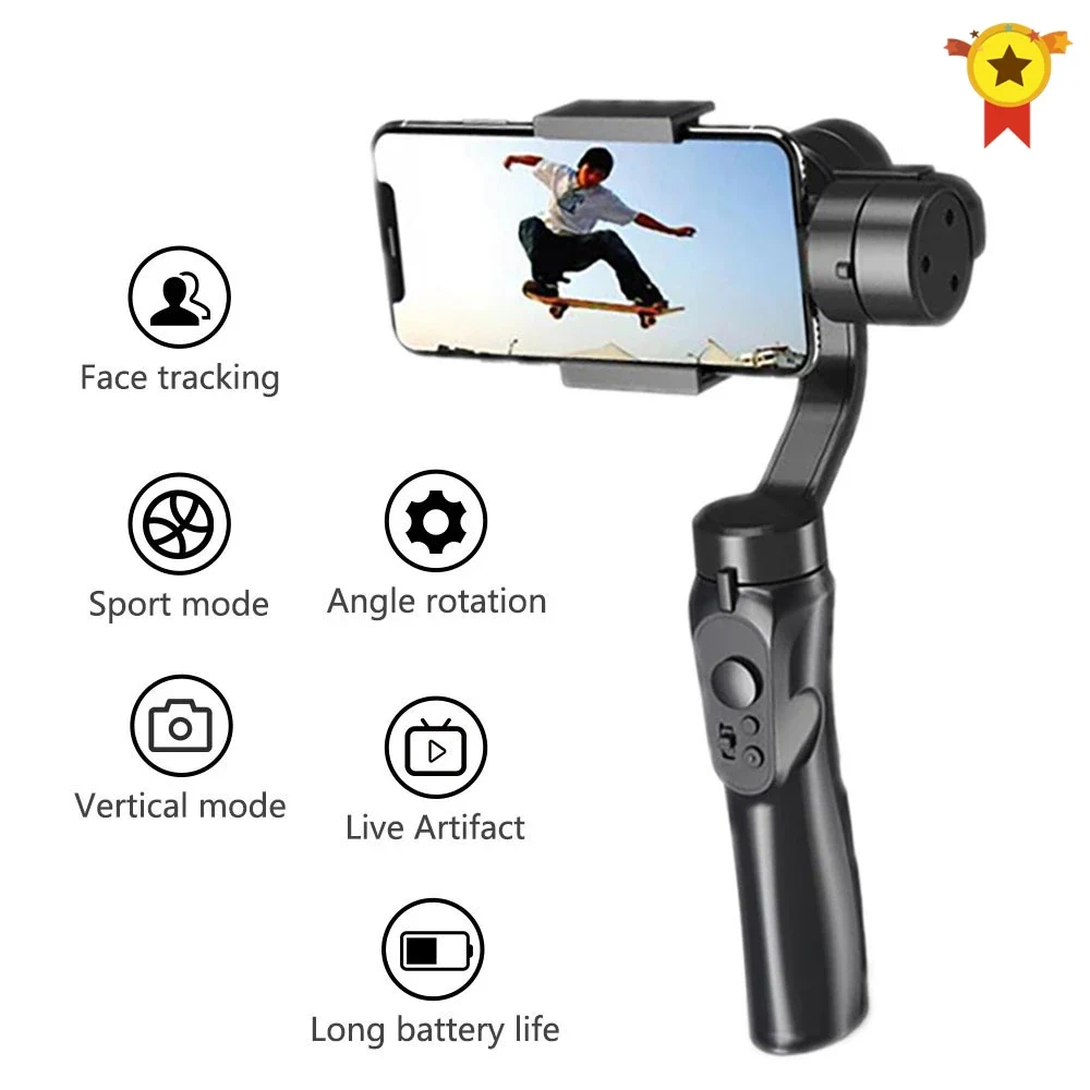 phones Stabilizer 3-Axis Handheld PTZ Smartphone  Bluetooth Stabilizer Gimbal Gopro Camera Tripod For xiaomi Samsung IPhone 11