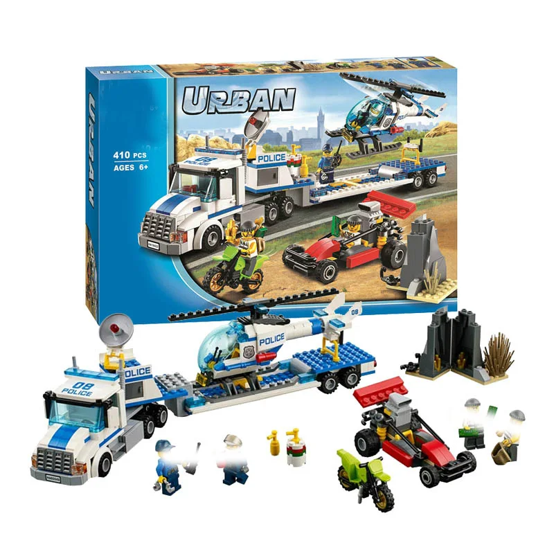 

10422 410pcs Urban City Police Police Force Bela 4 Figures Compatible With Legoinglys 60449 Building Block Bricks Toys Gifts