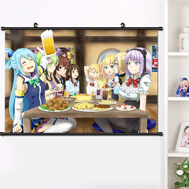 Аниме Dagashi каши Shikada Kokonotsu Shidare Hotaru прокрутки плакат манга настенные подвесные