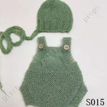 Реквизит для фотосъемки новорожденных, штаны+ шапки, мохеровый тканый реквизит, одежда для фотосъемки новорожденных