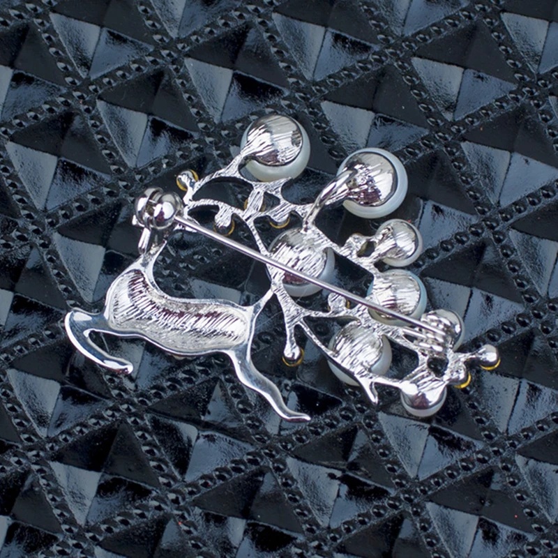 Винтажная жемчужная булавка для воротника Олень Прямая продажа с фабрики Модная