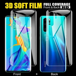 Premium Front & Back Soft TPU HD Clear Hydrogel Film Screen Protector (3 - Pack) - 2 Front and 1 Back (P50 Pro)