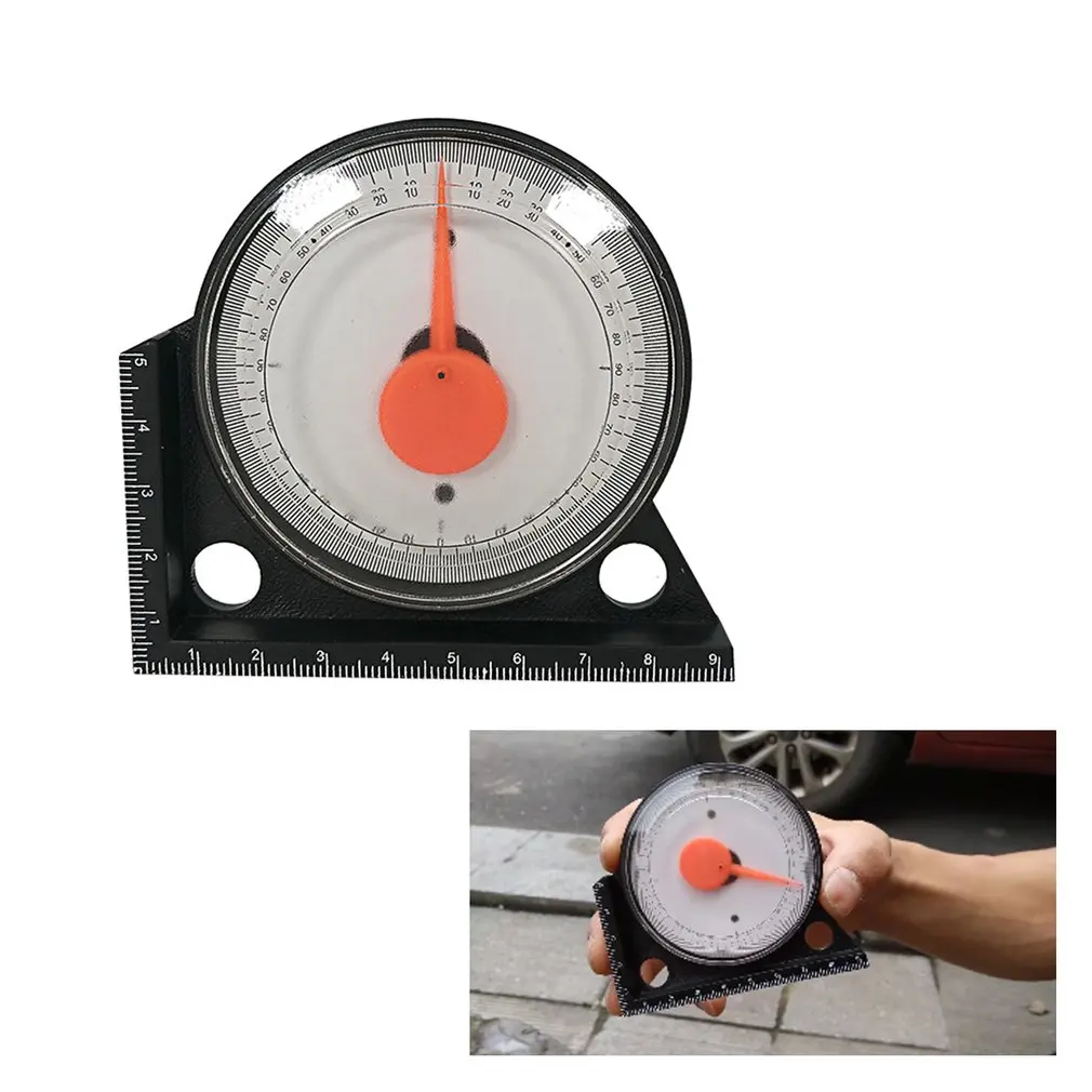 Tile Tile Brickwork Horizontal Angle Gauge Pointer Angle Gauge Inclinometer Goniometer With Black Magnetic Base