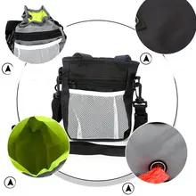 Угощение для собак тренировочная сумка Оксфорд корма сумка для хранения Портативный закуски награда поясная сумка с плечевым ремнем для путешествий на открытом воздухе