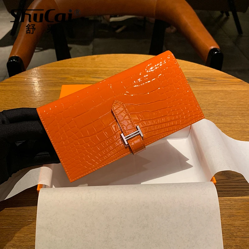 Fashion Genuine Leather Wallets Women's Wallet Long Coin Purse Ladies Solid Hasp Leather Wallet Female Clutch Card Holder Wallet Fashion Genuine Leather Wallets Women's Wallet Long Coin Purse Ladies Solid Hasp Leather Wallet Female Clutch Card Holder Wallet