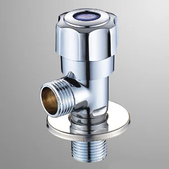 

1/2" Hot Cold Water Plumbing Fittings Kitchen Inlet Toilet Faucet Tool Universal Durable Replacement Parts Brass Triangle