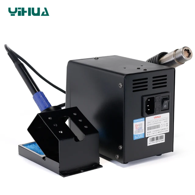 YIHUA 8786DI 8786D паяльная станция с цифровым дисплеем фена Сварка тепловой пушкой паяльная станция BGA