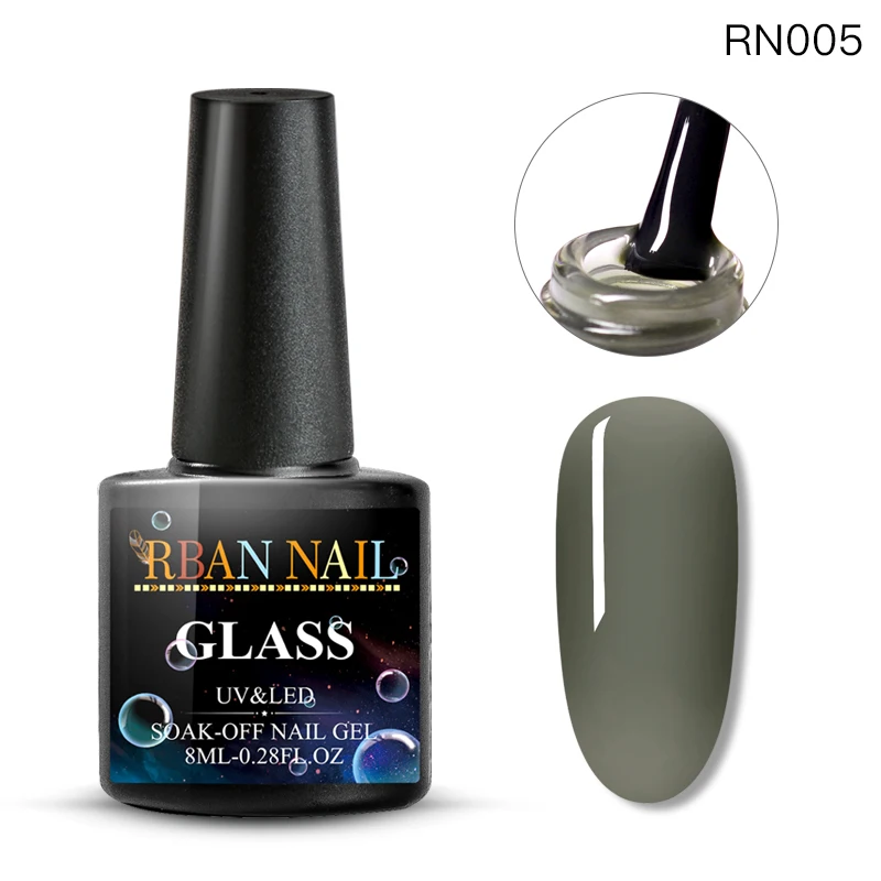 RBAN NAIL 8 мл розовый Желейный Гель-лак для ногтей полупрозрачный фиолетовый лак Длительное впитывание УФ-гель для дизайна ногтей лак - Цвет: EES02995