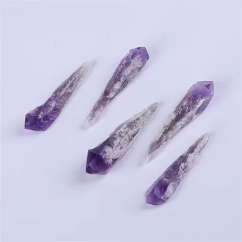 

1pc raw rough natural purple crystal Quartz Amethyst Scepter Wand point for Home Decoration