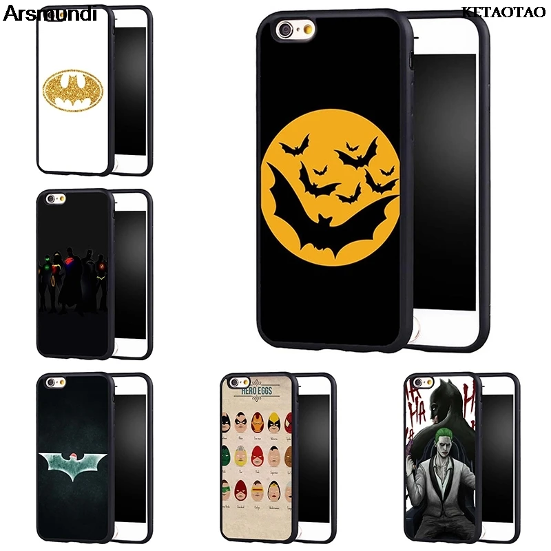 KETAOTAO Halloween Bat batman Phone Cases for iPhone 4S 5C 5S 6S 7 8 SE 5Plus X XR XS Max Case Soft TPU Rubber Silicone |