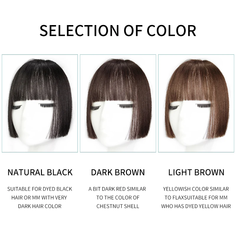 Synthetic Bangs Clip In Hair Extensions Women Hair Fake Fringe