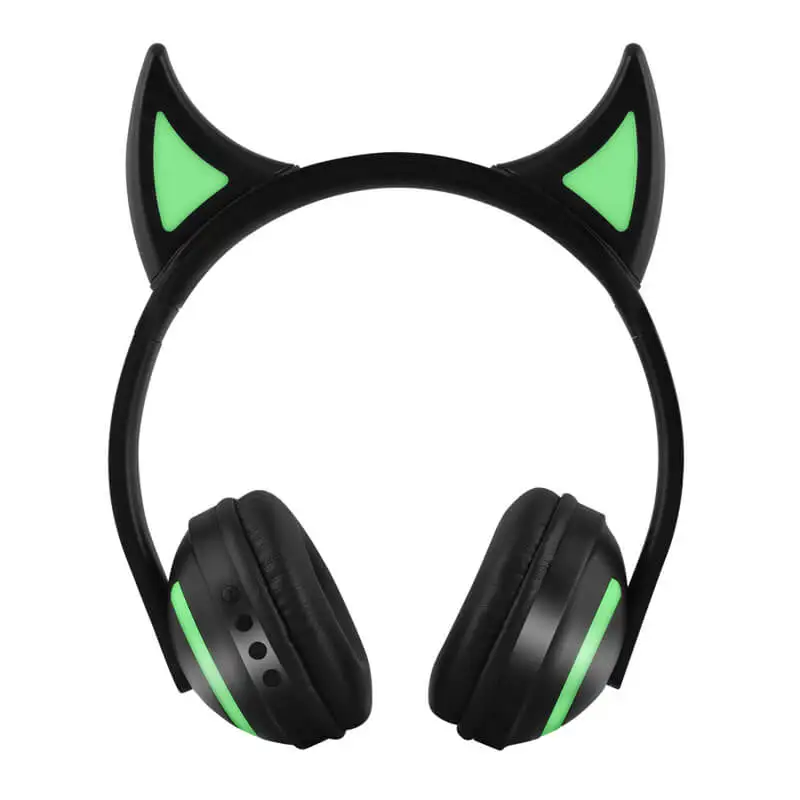 Детские наушники Bluetooth стерео кошачьи наушники мигающие светящиеся кошачьи наушники игровая гарнитура наушники 7 цветов светодиодный светильник