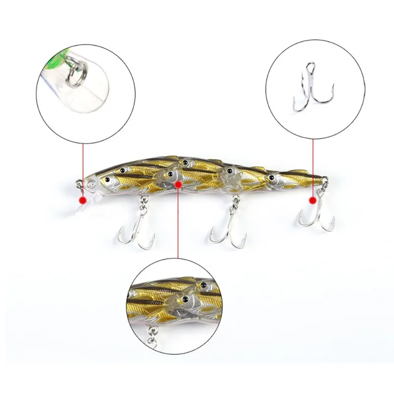  School Of Fish Luya Bait 15.6G Multiple Bait Fishing School Bait 11.5CM Shaker Hard Artificial Swim
