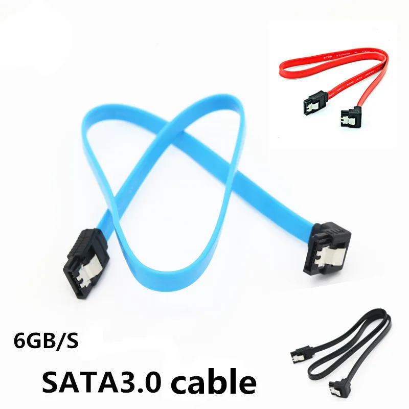 

Hots sale 90 degree Angle 7Pin 7P SATA 3.0 Cable Serial ATA DATA Cable for HDD SSD Cord line 7pin sata cable 45cm