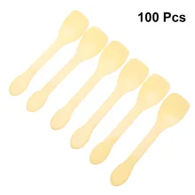 100 шт пластиковые ложки жесткая утолщенная посуда ложки одноразовые ложки для десерта мороженое закуска желе кофейные ложки