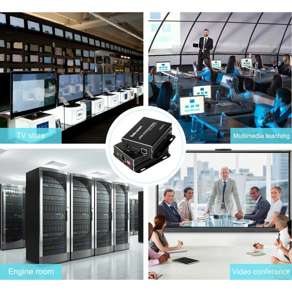 120 м KVM удлинитель HDMI удлинитель KVM USB2.0 HDMI KVM удлинитель CAT5e/6 TCP/IP 3D 1080 P@ 60 Гц HDCP(один Отправитель+ один приемник