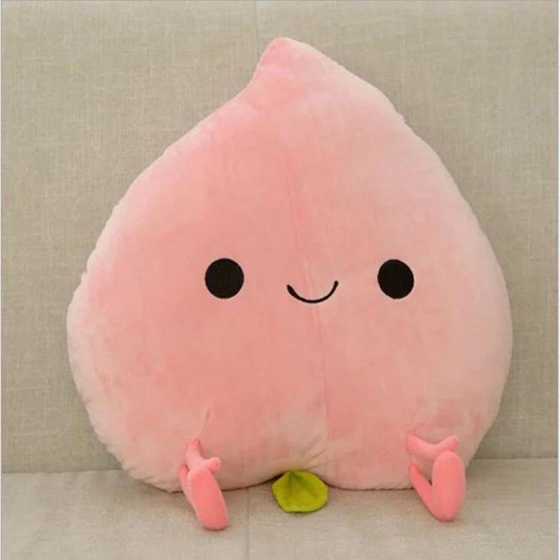 

Plush toy fruit pillow cushion orange pear peach