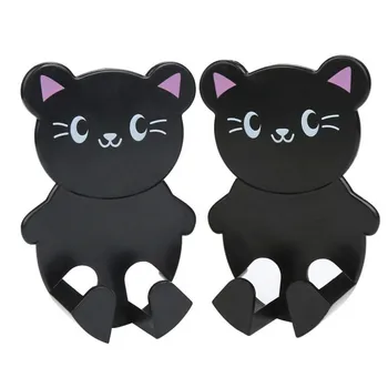 

2Pcs Paste type electrical socket storage bracket Cartoon Animal Plug Holder Storage tool Rack Hook Kitchen Decoration