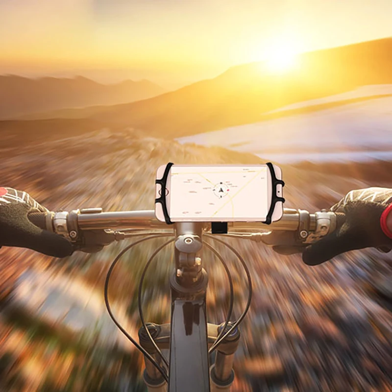 Держатель для телефона на руль стойки Портативный прочный GPS 360 Вращение