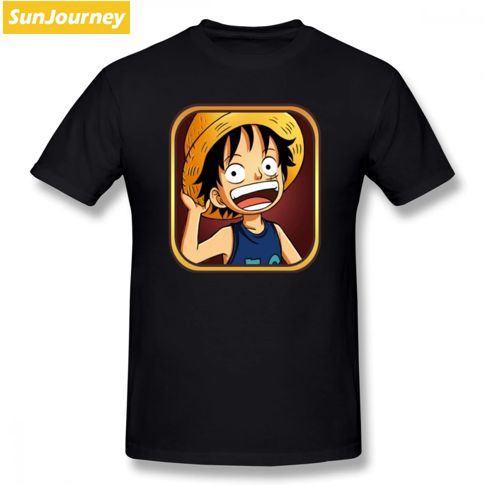 

One Piece Hip Hop T Shirt Summer T-Shirt Men Cotton Big Size Short Sleeve Tees Shirts Homme