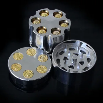 

High Quality 3 Layers Bullet Shape Herbal Cigar Tobacco Grinder Smoke Crusher Hand Muller -15