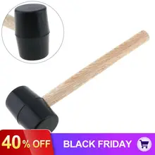 Неэластичный резиновый молоток монтажный молоток ручной инструмент DIY с круглой головкой и деревянной ручкой