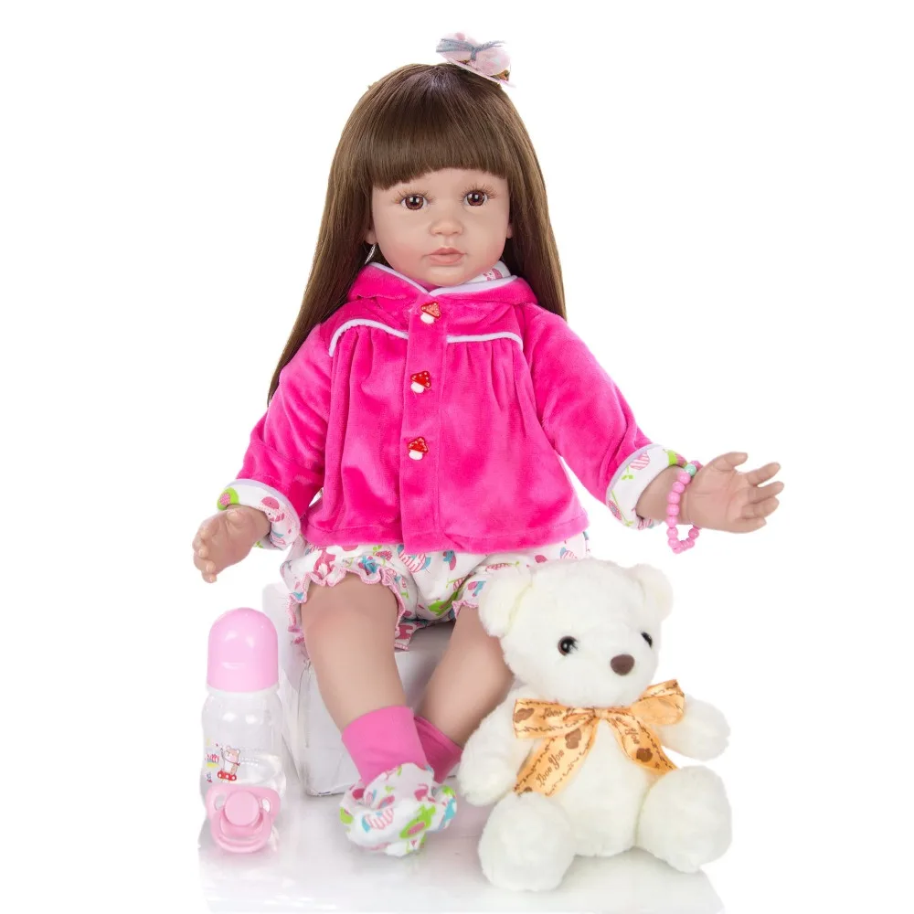 Boneca reborn baby doll 2" 60 см Девочки DIY Dressup силиконовые виниловые куклы для детей подарок