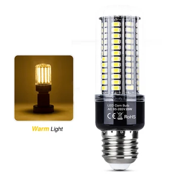 

E27 LED Corn Lamp 85-265V High Lumen Led Corn Bulb Power 28 40 72 108 156 189leds Energy Saving Lighting No Flicker SMD5736