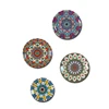 Bohemian Style Ceramic Decorative Plate, Living Room Decoration, Background Wall Hanging Plate 4