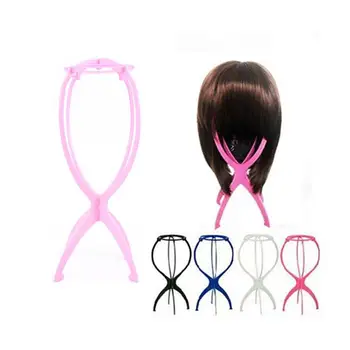 

Plastic Wig Stands Hat Cap Holder Storage Rack Wigs Support Dryer Tool Foldable Multi-Purpose Wig Hair Head Stand