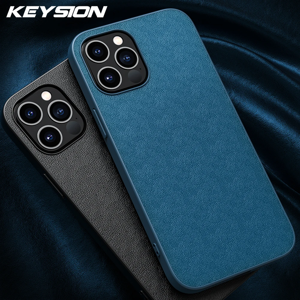 KEYSION PU кожаный чехол для iPhone 12 Pro Max задняя крышка телефона mini 11 X XS XR 8 7 Plus SE 2020 New