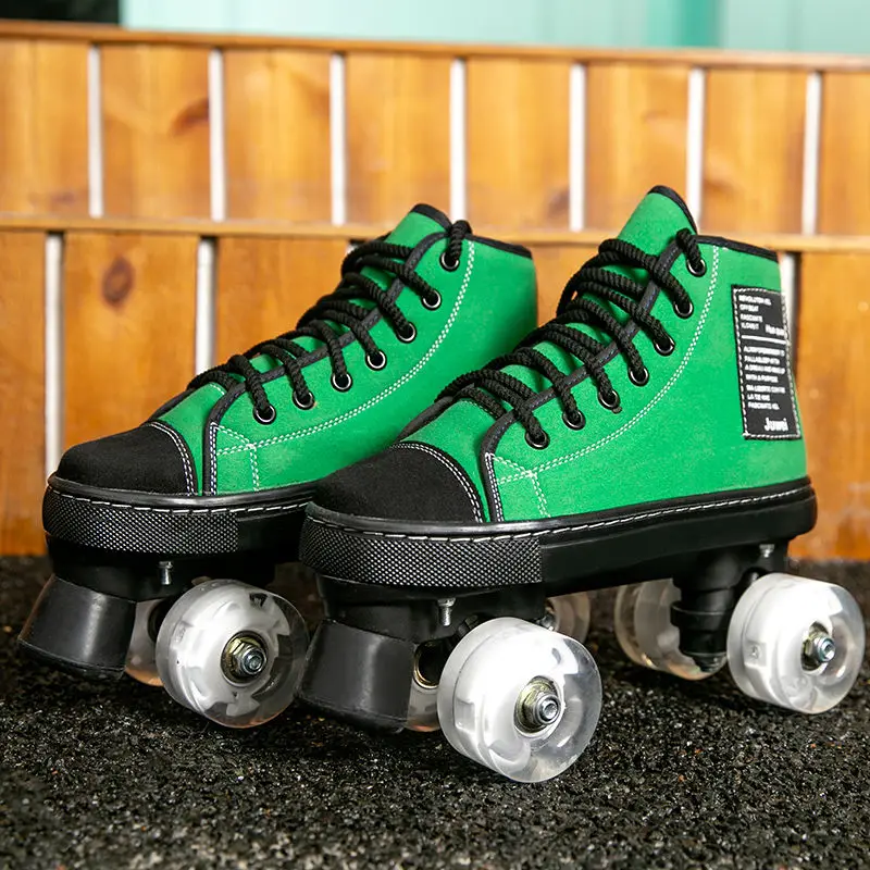 5 Color Adult Double Row Roller Skates Shoes Four Sheel Men Women
