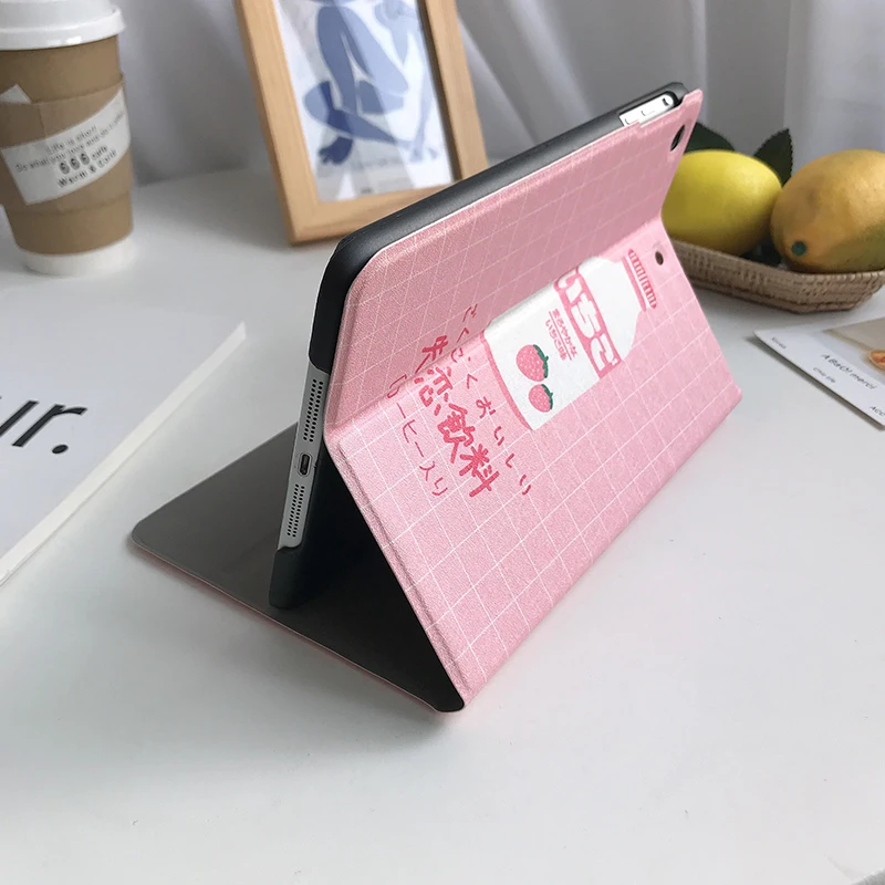 Автоматический будильник смарт-чехол с подставкой для Планшеты ipad Mini1 на возраст 2, 3, 4, 5, ipad air 2 3 pro 10,5 Мультфильм защитный чехол для ipad 2, 3, 4 18 9,7