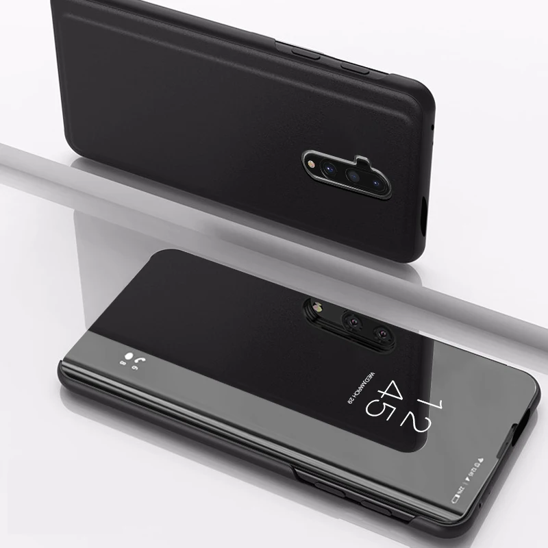 Зеркальный смарт-чехол С Откидывающейся Крышкой для Oneplus 7 T Pro 6 5T роскошный полный защитный чехол для One Plus 7 6T 5T 7 Pro чехол с подставкой для телефона