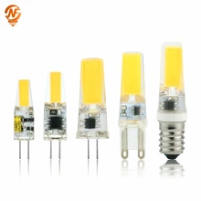 Светодиодный G4 G9 E14 лампочка переменного/постоянного тока с затемнением 12 В 220 В 3 Вт 6 Вт 9 Вт COB SMD светодиодный светильник заменить галогенный прожектор люстра