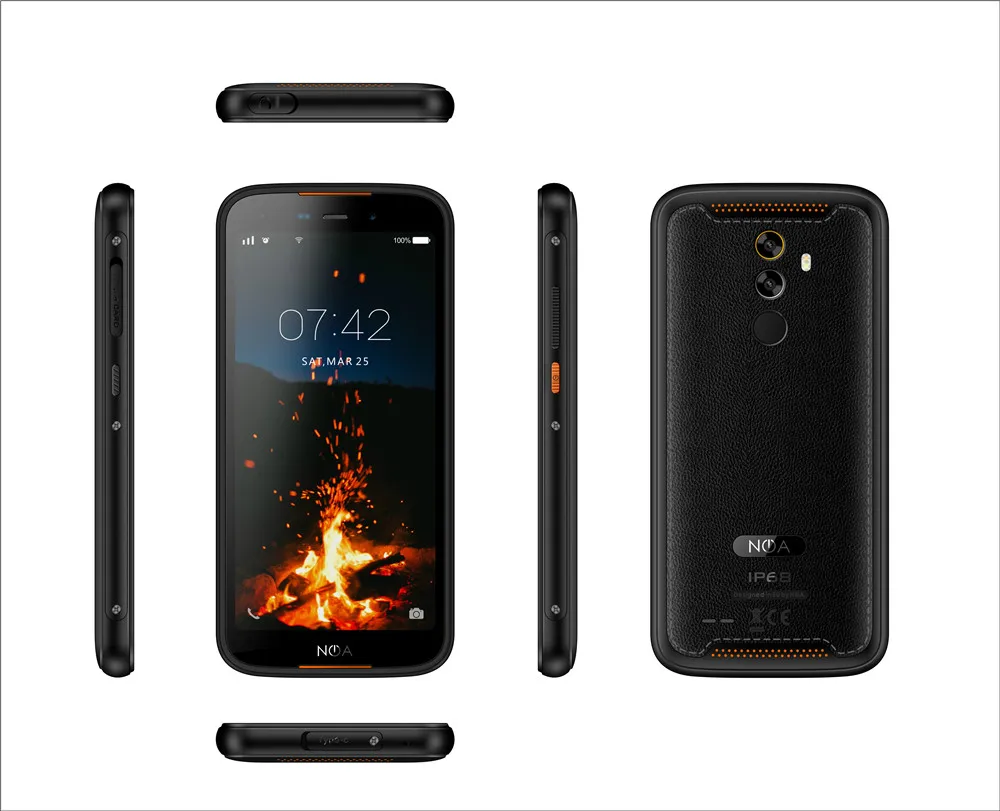 Смартфон Hummer 2019 защищенный IP68 4500 мА · ч android 9 0 MTK6739V 3 + 16 ГБ 5 дюйма HD IPS NFC 13 МП