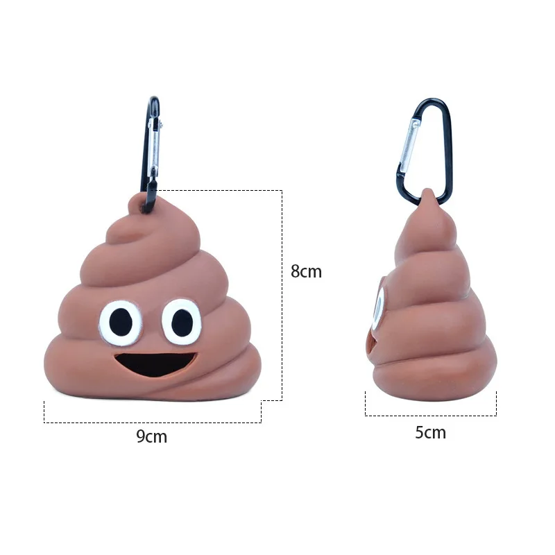 1 Uds recolector de desechos animales Multi propósito Herramientas de limpieza Pet marrón Bolsa para popó de PVC para perro suministros bolsas de basura bolsa de basura caja de almacenamiento