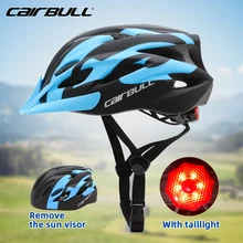 CAIRBULL-casco de seguridad ultraligero para ciclismo de montaña, con visera de luz trasera, para hombre y mujer