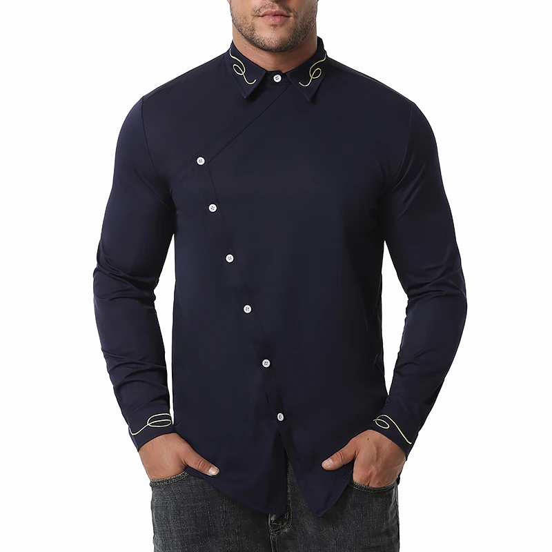 Hollow European Size Men's Trend Shirt 2