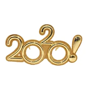 

Kids Children Funny 2020 Eyeglass New Year's Eve Glasses Eyewear Glitter Photo Prop Christmas Cosplay Accessories 4 Colors