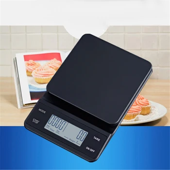 

Electronic Scale With Bluetooth USB Charge Smart Coffee Scale with Timer Kitchen Weighing Scale Household Digital Kitchen Scale