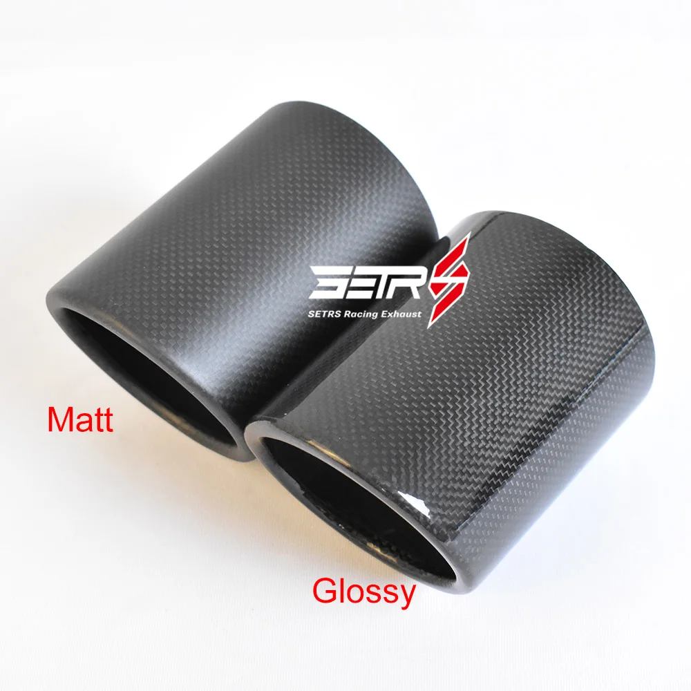 1pc Curly Full Exhaust Pipe Matt Glossy Cover Car Universal Exhaust Muffler Pipe Tip Cover