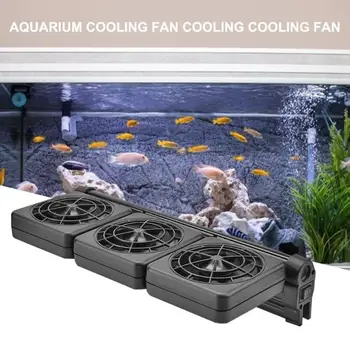 

DC12V Aquarium Cooling Fan Necessary Temperature Regulation Accessories Quiet Temperature Control Fish Tank Water Cooler