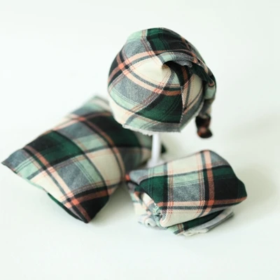 1hat 1pillow 1wrap Реквизит для фотосъемки новорожденных; детские клетчатые обертывания; шапки и подушки; милый мягкий комплект для фотосъемки; аксессуары для студийной фотосъемки; реквизит для фотосъемки - Цвет: 1hat 1pillow 1wrap