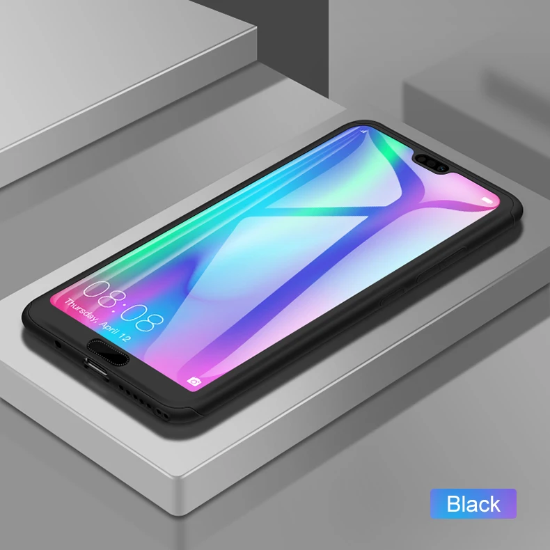 360 Full Protection Phone Case For Huawei P40 Lite Pro  Back Cover Case With Glass (12)