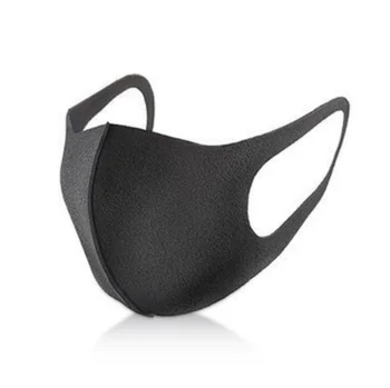 

Washable elastic Earloop Face Breathing Mask Reusable Anti Dust Cotton Mouth Mask Fashion Black Mask For Adults